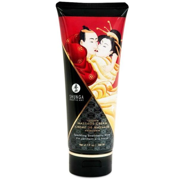 Crema masaje fresas con champagne