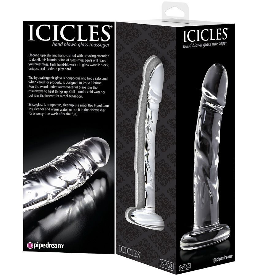 Masajeador de cristal Icicles Numero 62 2