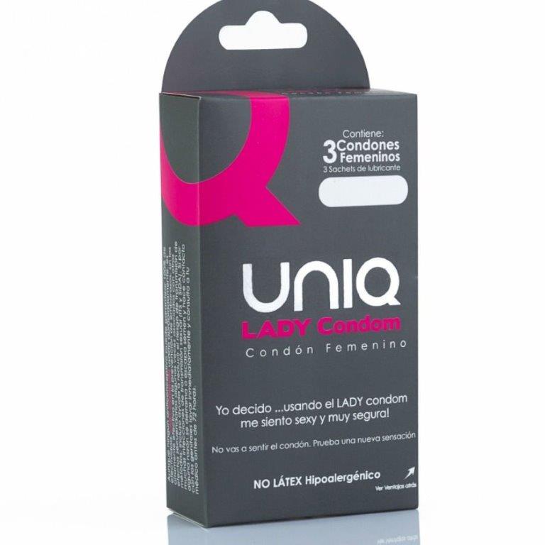 Preservativos femeninos con liguero sin latex 3 uds