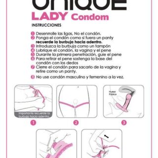 Preservativos femeninos con liguero sin latex 3 uds 2