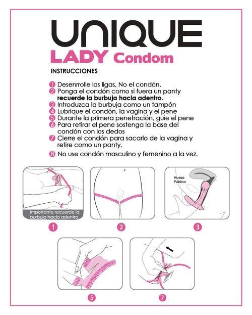 Preservativos femeninos con liguero sin latex 3 uds 2