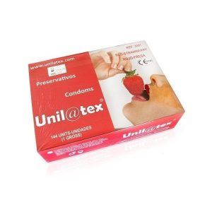 Preservativos rojo fresa 144 uds Unilatex