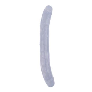 Dildo doble Hi Rubber Transparente Chisa