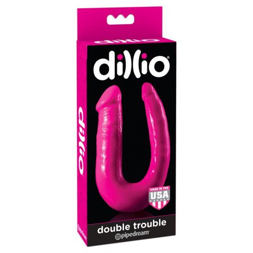 Dildo doble Trouble Dillio rosa 4