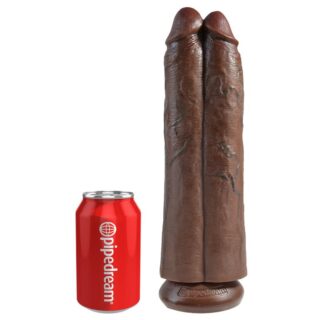 Dildo doble Two Cocks One Hole 305 cm marrón 2