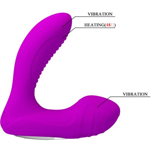 Masajeador anal con vibración y función calor Lillian 3