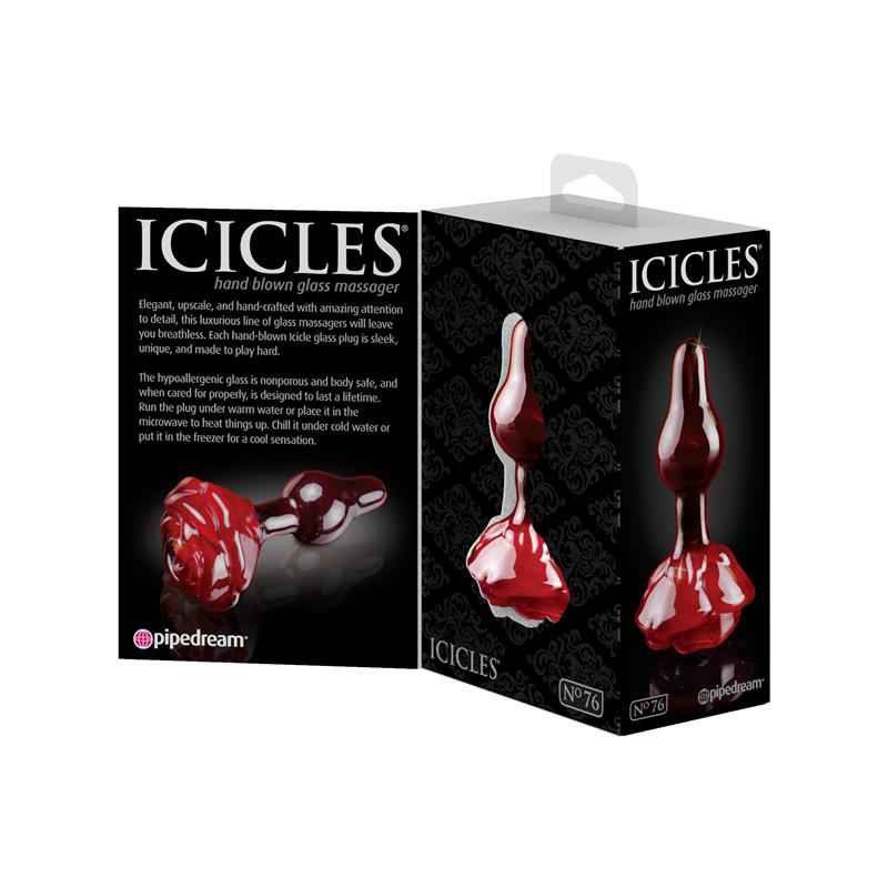 Masajeador de cristal número 76 Icicles 4