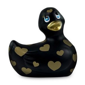 Pato vibrador negro y oro I Rub My Duckie 2.0