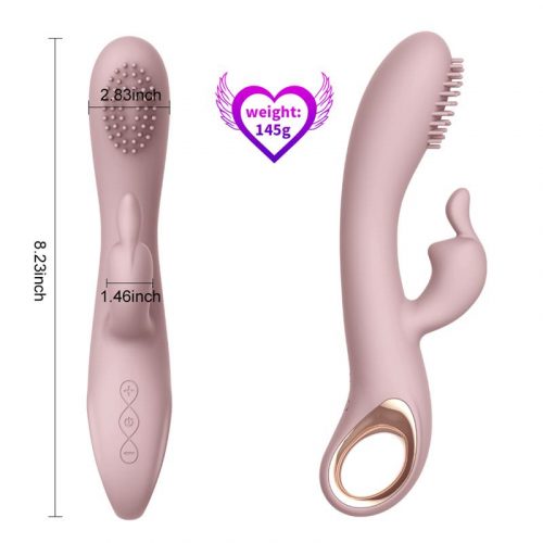 Vibrador de silicona USB Angels Kiss 20 cm 4