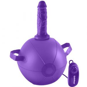 Mini bola Hinchable con dildo Dillio lila