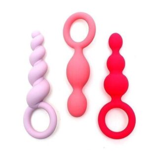Pack de 3 plugs anales tricolor 2