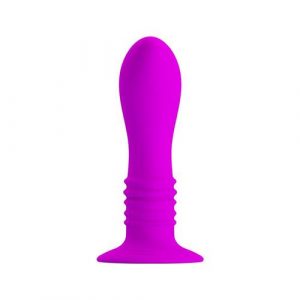 Plug anal con vibrador púrpura 2