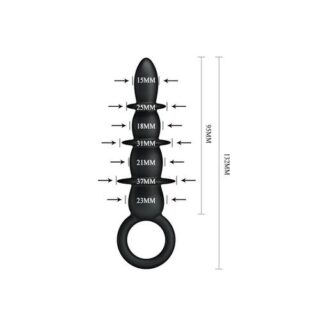 Plug anal de 3 zonas negro 2