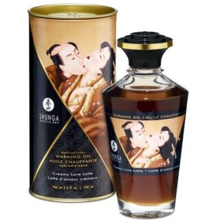 Aceite masaje efecto calor con sabor Creamy Love Latte