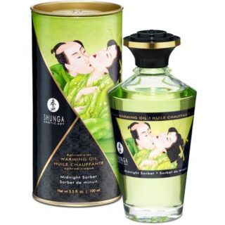 Aceite masaje efecto calor con sabor a sorbete