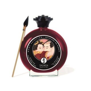 Pintura corporal sabor a vino de fresa