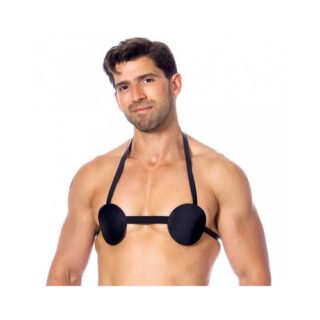 1 sujetador de cuero con pinchos unisex