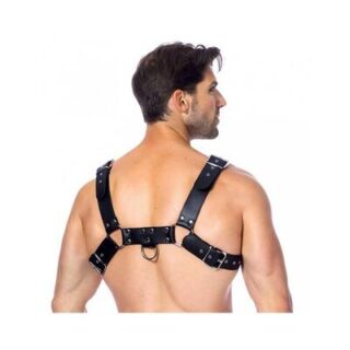 Arnés de cuero cruzado Bondage Play 2