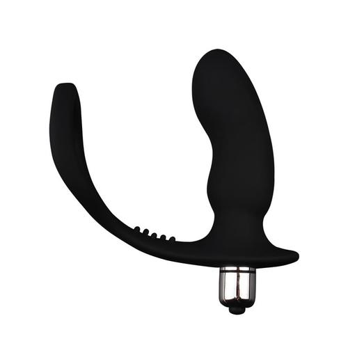 Plug anal con anillo para el pene y vibración