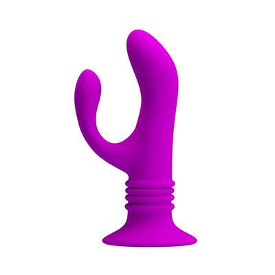 Plug anal con vibración Deft color púrpura 3