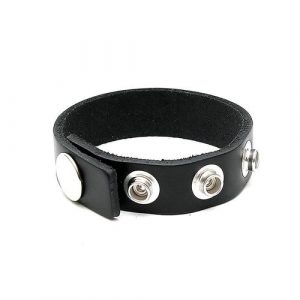 Anillo de cuero para el pene ajustable 9