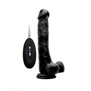 Pene realístico con vibración y escroto 254 cm