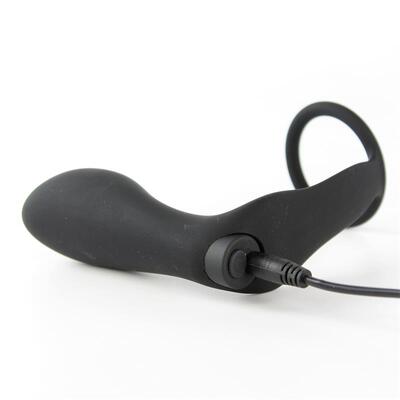 Plug anal con vibración y anillo 2