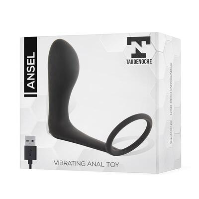 Plug anal con vibración y anillo 4