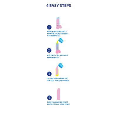 Clonador de dildo color rosa 3