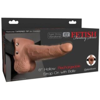 Arnés elástico con dildo hueco 1524 cm