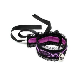 Collar de satén púrpura 2