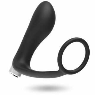Masajeador prostático con vibración y anillo