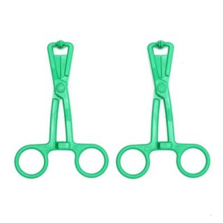 Pinzas para pezones verdes
