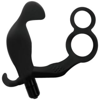 Plug anal con anilla doble pene y testículos 2