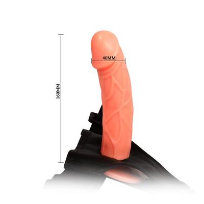 Arnés con dildo hueco 16 cm 6