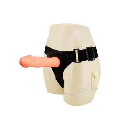 Arnés con dildo hueco Jessica 18 cm 2