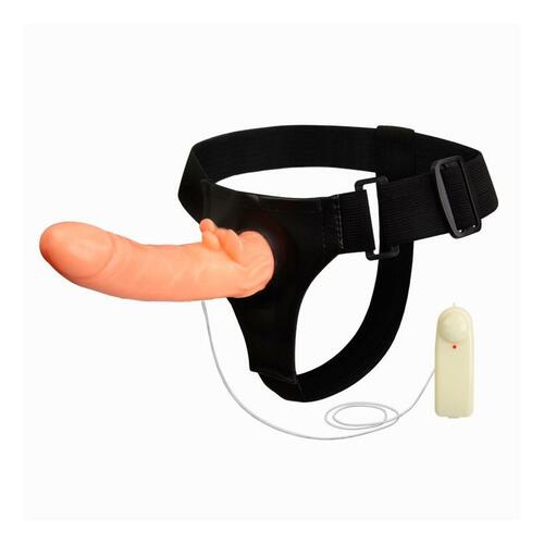 Arnés con dildo y control remeto 18 cm