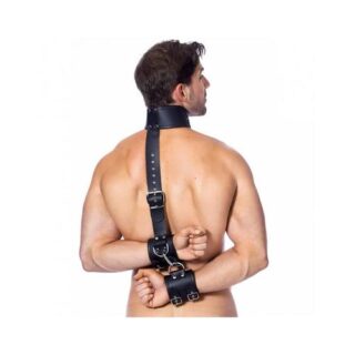 Ataduras de cuero para cuello y manos