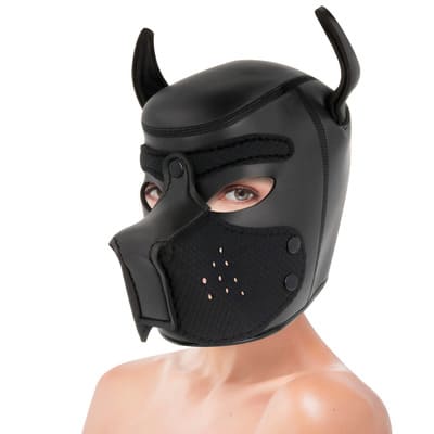 Máscara perro de neopreno con hocico extraible 2