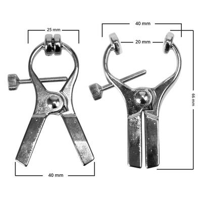 Pinzas metálicas de electro shock 6