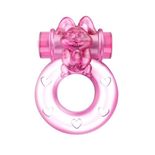 Anillo vibrador conejo color rosa
