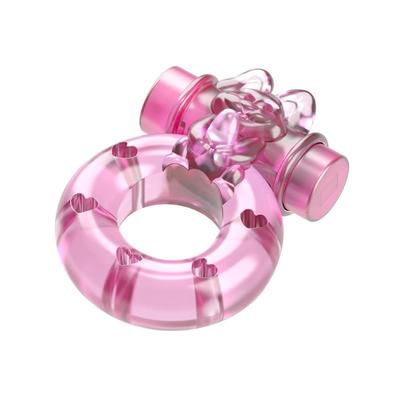 Anillo vibrador conejo color rosa 3