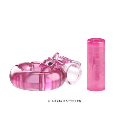 Anillo vibrador conejo color rosa 6