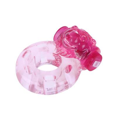 Anillo vibrador oso color rosa 7