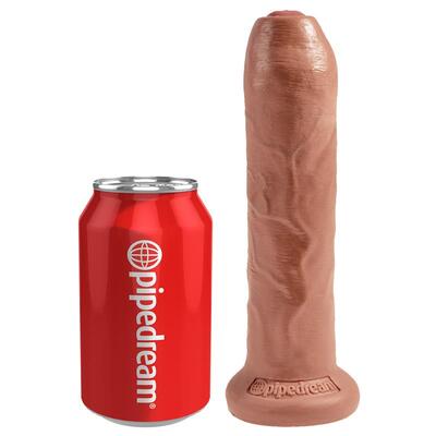 Dildo realista con glande retráctil bronceado 3