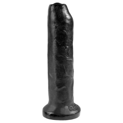 Dildo realista con glande retráctil negro 2 2