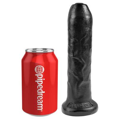 Dildo realista con glande retráctil negro 2 3