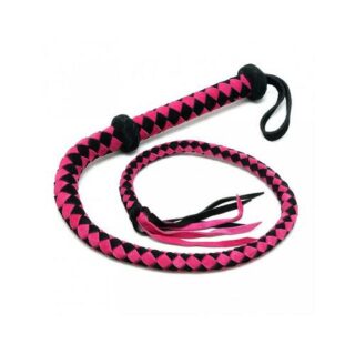 Látigo árabe de cuero Rimba Bondage Play rosa