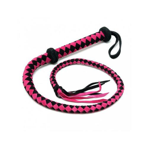 Látigo árabe de cuero Rimba Bondage Play rosa