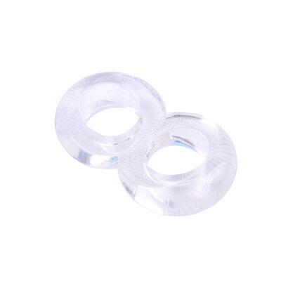 Anillo para el pene doble Duo Cock Transparent 3